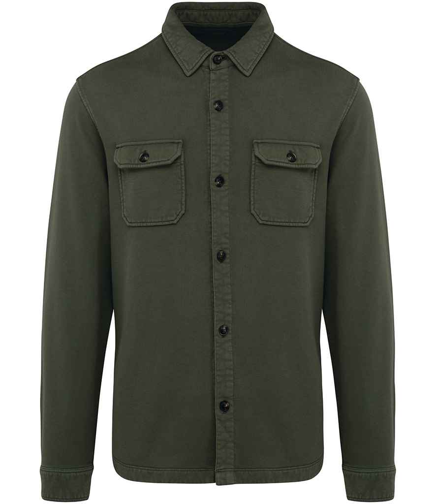 Native Spirit - Faded Brushed Fleece Overshirt - Pierre Francis