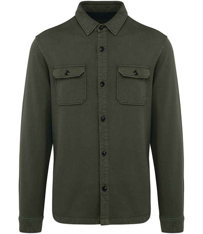 Native Spirit - Faded Brushed Fleece Overshirt - Pierre Francis