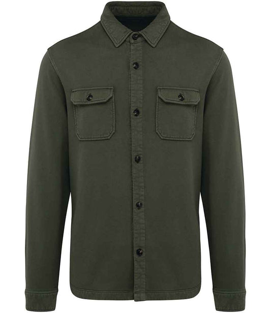 Native Spirit - Faded Brushed Fleece Overshirt - Pierre Francis