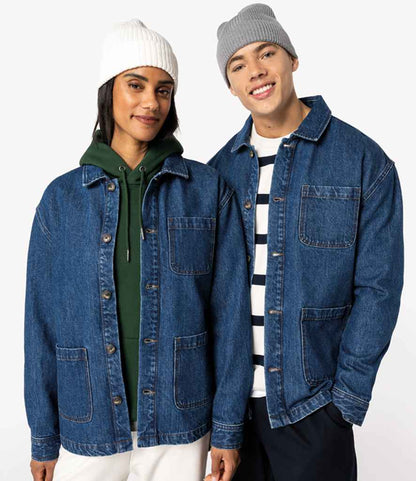 Native Spirit - Unisex Dropped Shoulder Denim Jacket - Pierre Francis