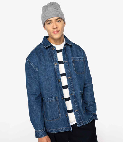 Native Spirit - Unisex Dropped Shoulder Denim Jacket - Pierre Francis