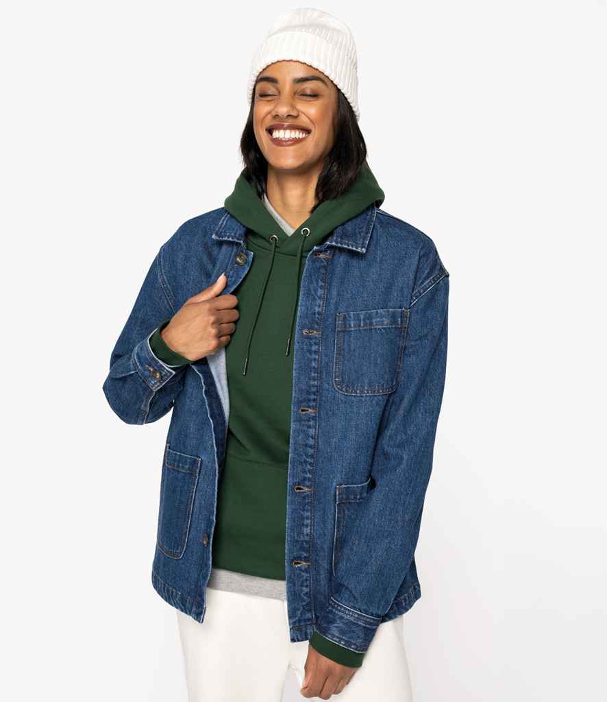 Native Spirit - Unisex Dropped Shoulder Denim Jacket - Pierre Francis