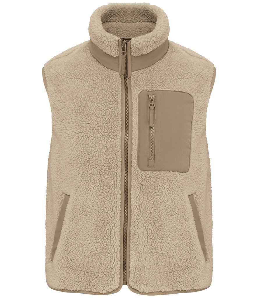 Native Spirit - Unisex Sherpa Bodywarmer - NS624 WS/DF XXS