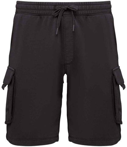 Native Spirit - French Terry Washed Effect Cargo Shorts