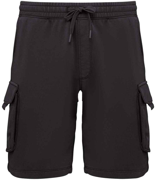 Native Spirit - French Terry Washed Effect Cargo Shorts
