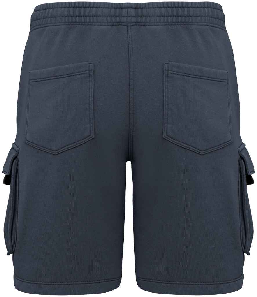 Native Spirit - French Terry Washed Effect Cargo Shorts - Pierre Francis