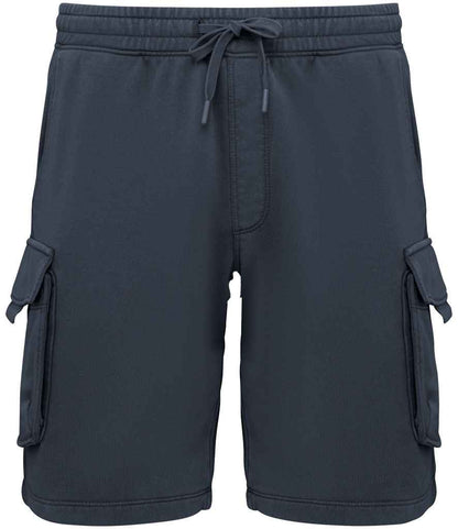 Native Spirit - French Terry Washed Effect Cargo Shorts - Pierre Francis