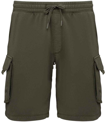 Native Spirit - French Terry Washed Effect Cargo Shorts