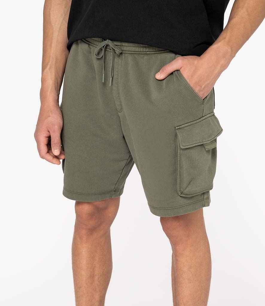 Native Spirit - French Terry Washed Effect Cargo Shorts - Pierre Francis