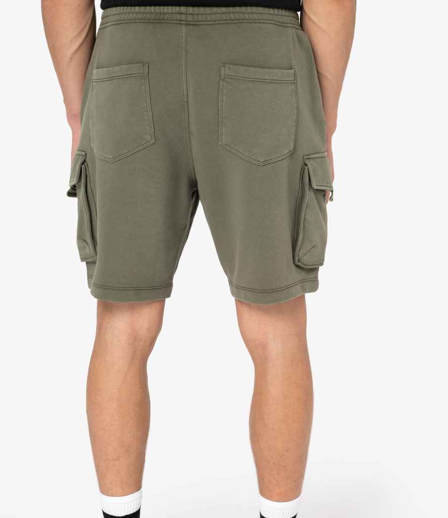 Native Spirit - French Terry Washed Effect Cargo Shorts - Pierre Francis