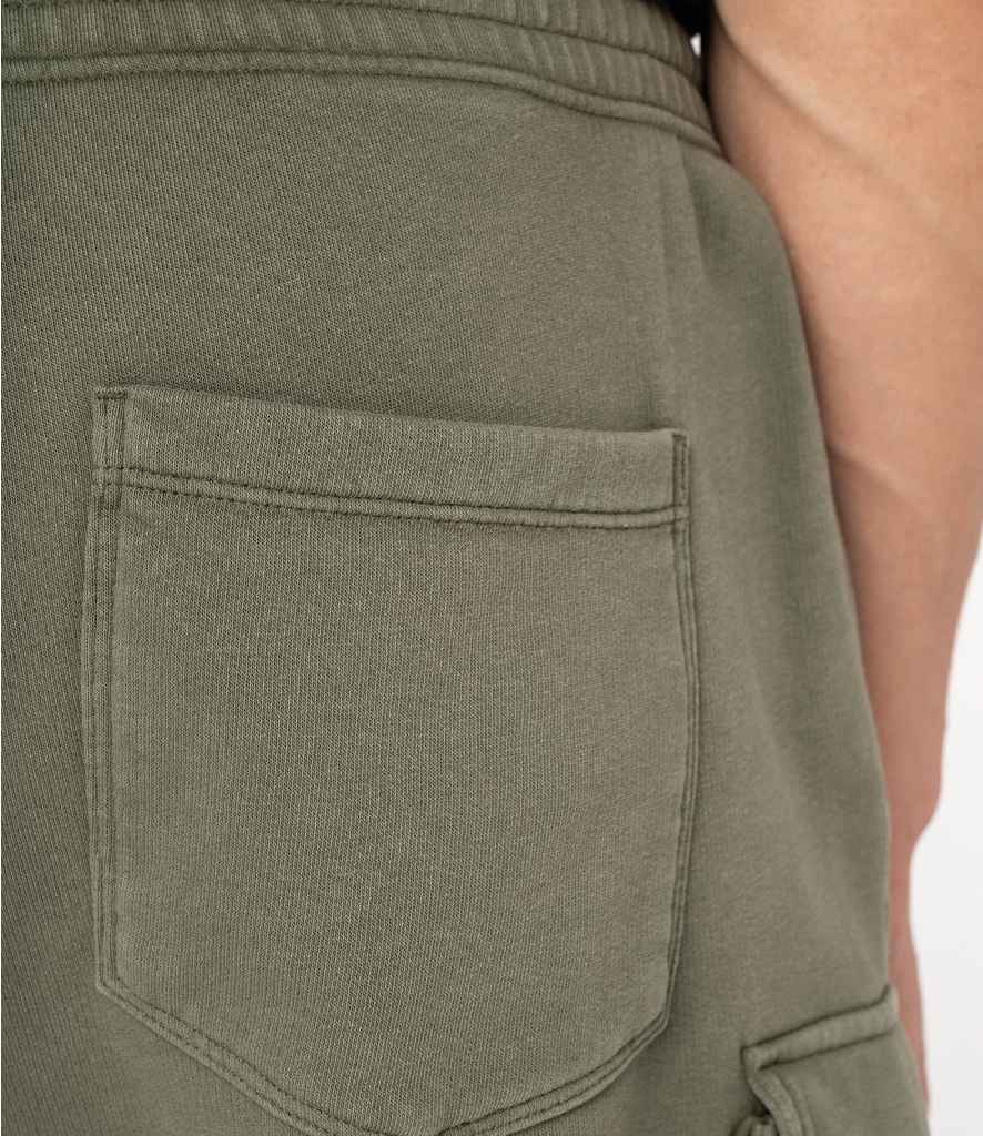 Native Spirit - French Terry Washed Effect Cargo Shorts - Pierre Francis
