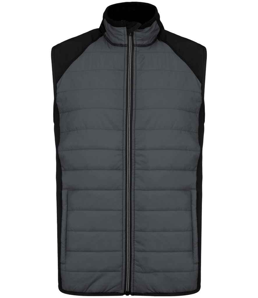 Proact - Dual Fabric Sports Bodywarmer - PA235 SGY/B XS