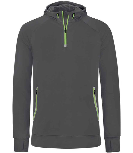 Proact - Zip Neck Hooded Sweatshirt - Pierre Francis