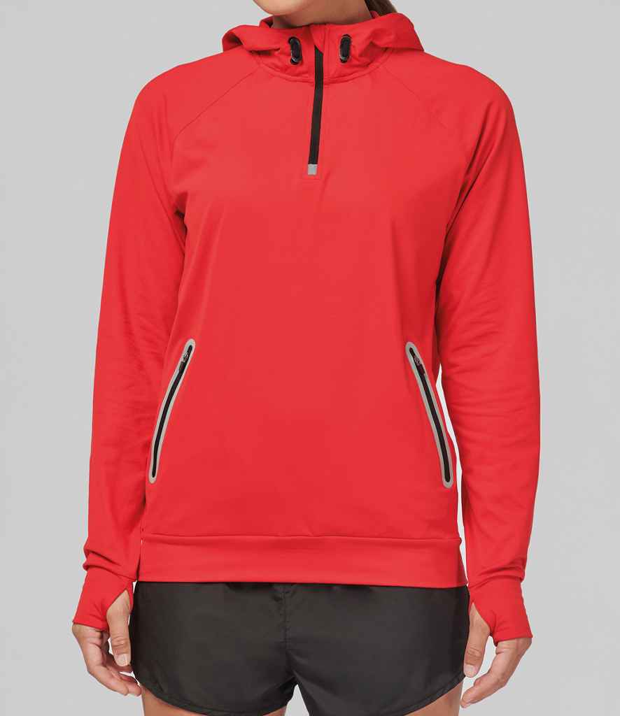 Proact - Zip Neck Hooded Sweatshirt - Pierre Francis