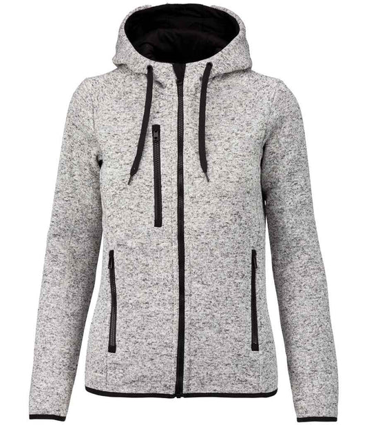 Proact - Ladies Heather Hooded Jacket - PA366 LGR S