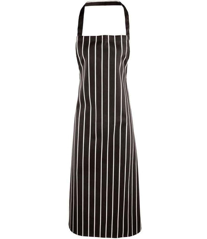 Premier - Stripe Apron - PR110 BK/WH ONE