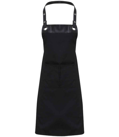 Premier - Espresso Bib Apron - PR123 BK/BK ONE