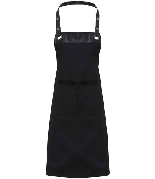 Premier - Espresso Bib Apron - PR123 BK/BK ONE