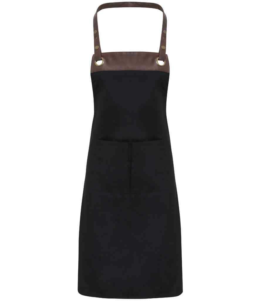 Premier - Espresso Bib Apron - PR123 BK/BK ONE