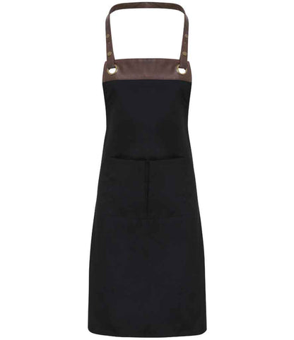Premier - Espresso Bib Apron - PR123 BK/BK ONE