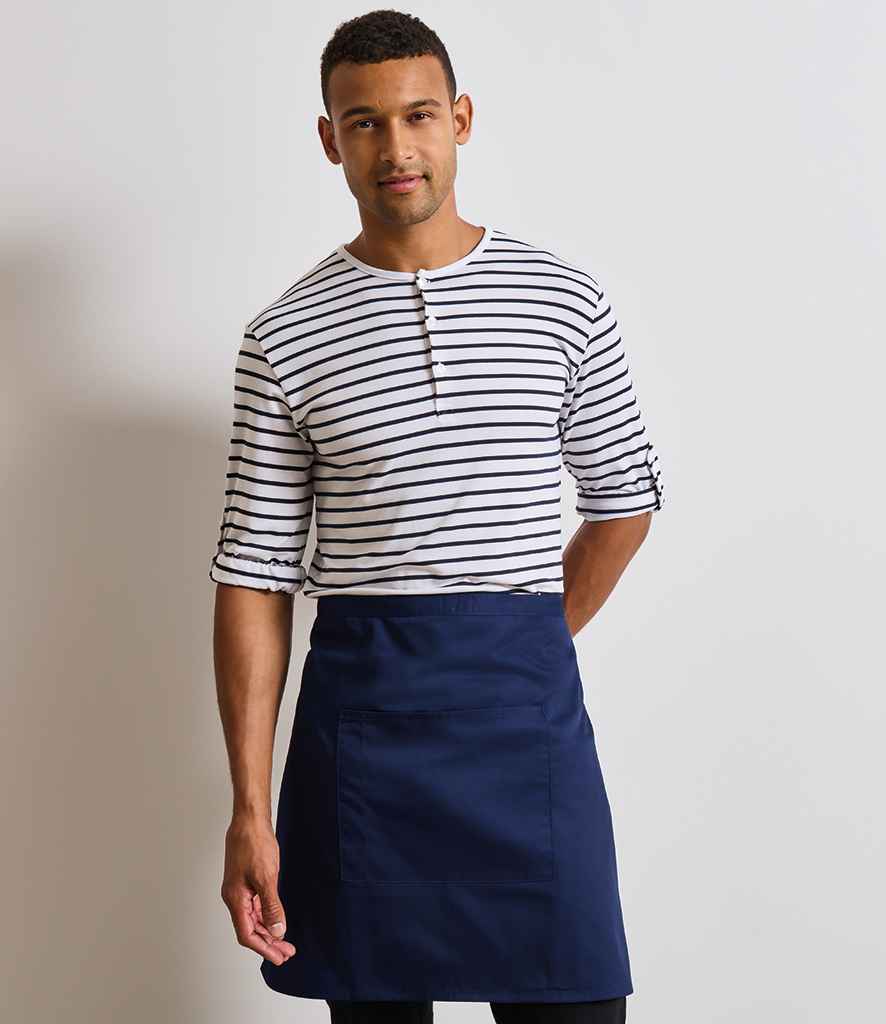 Premier - 'Colours' Mid Length Apron with Pocket - PR141 NAV ONE