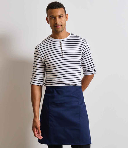 Premier - 'Colours' Mid Length Apron with Pocket - PR141 NAV ONE
