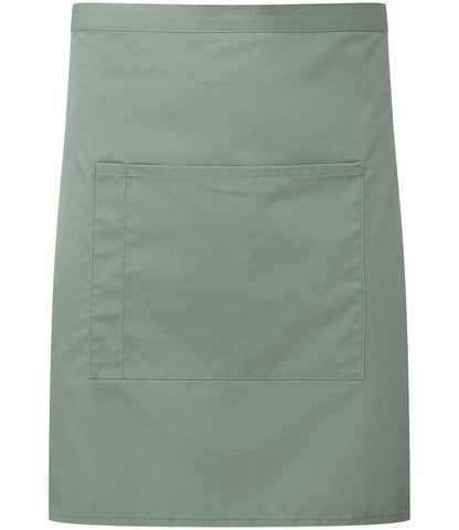 Premier - 'Colours' Mid Length Apron with Pocket - PR141 SAG ONE