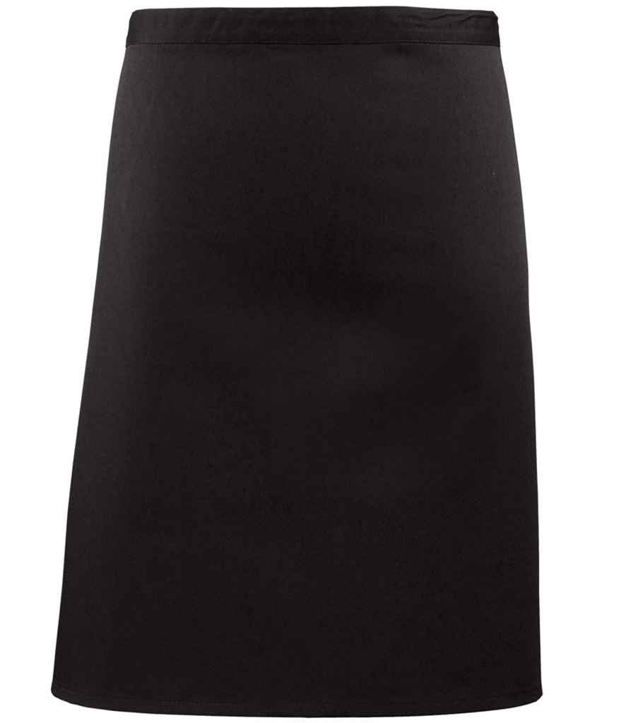 Premier - 'Colours' Mid Length Apron - PR151 BLK ONE