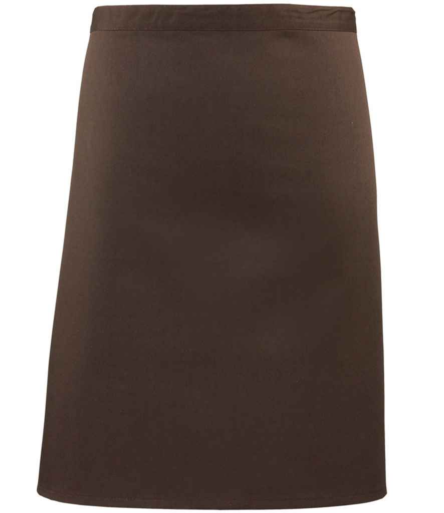 Premier - 'Colours' Mid Length Apron - PR151 BRN ONE