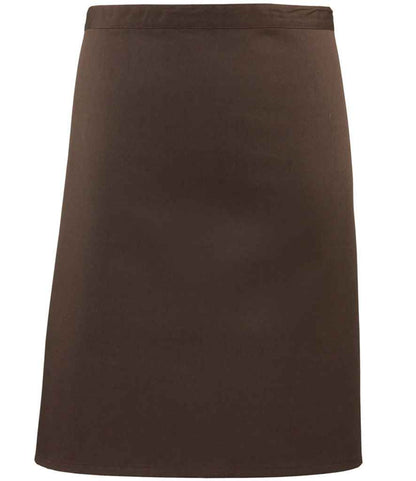 Premier - 'Colours' Mid Length Apron - PR151 BRN ONE