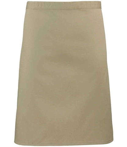 Premier - 'Colours' Mid Length Apron - PR151 KHA ONE