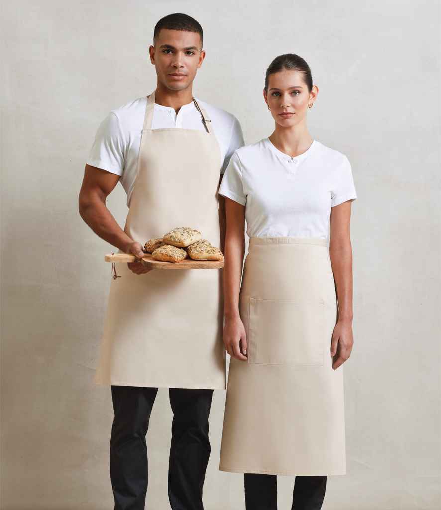 Premier - 'Colours' Mid Length Apron - PR151 NAT ONE