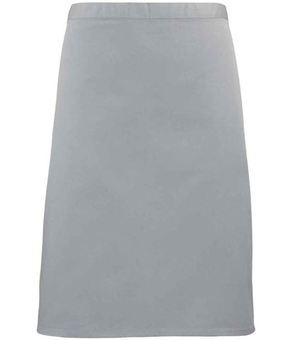 Premier - 'Colours' Mid Length Apron - PR151 SIL ONE