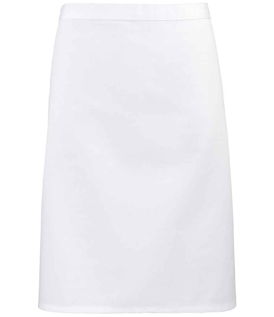 Premier - 'Colours' Mid Length Apron - PR151 WHI ONE
