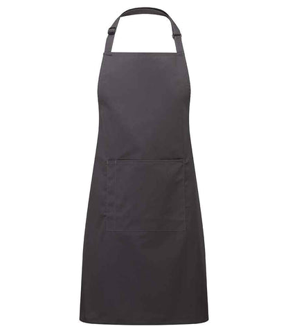 Premier - 'Colours' Bib Apron with Pocket - PR154 CHA ONE
