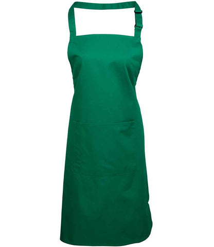 Premier - 'Colours' Bib Apron with Pocket - PR154 EME ONE