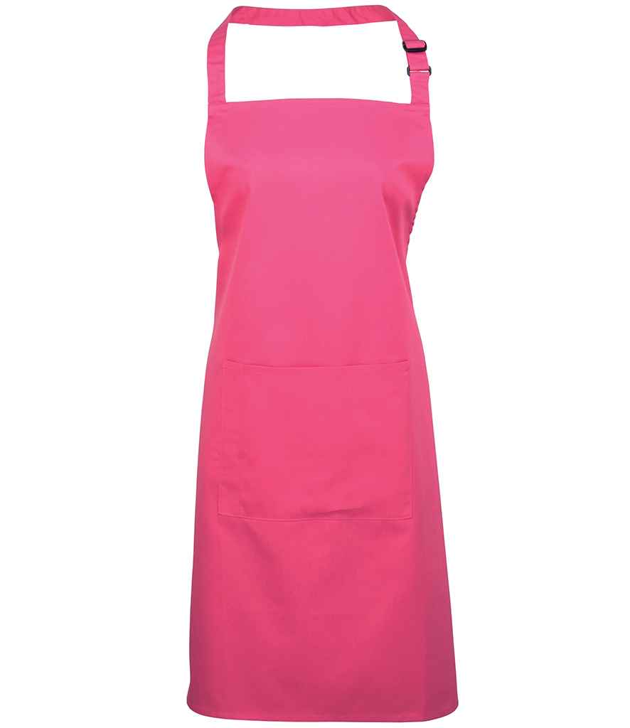 Premier - 'Colours' Bib Apron with Pocket - PR154 HPK ONE