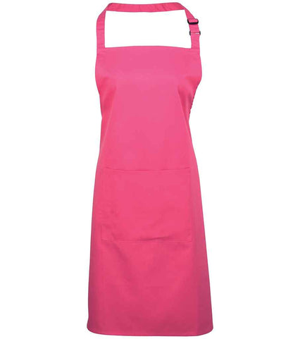 Premier - 'Colours' Bib Apron with Pocket - PR154 HPK ONE