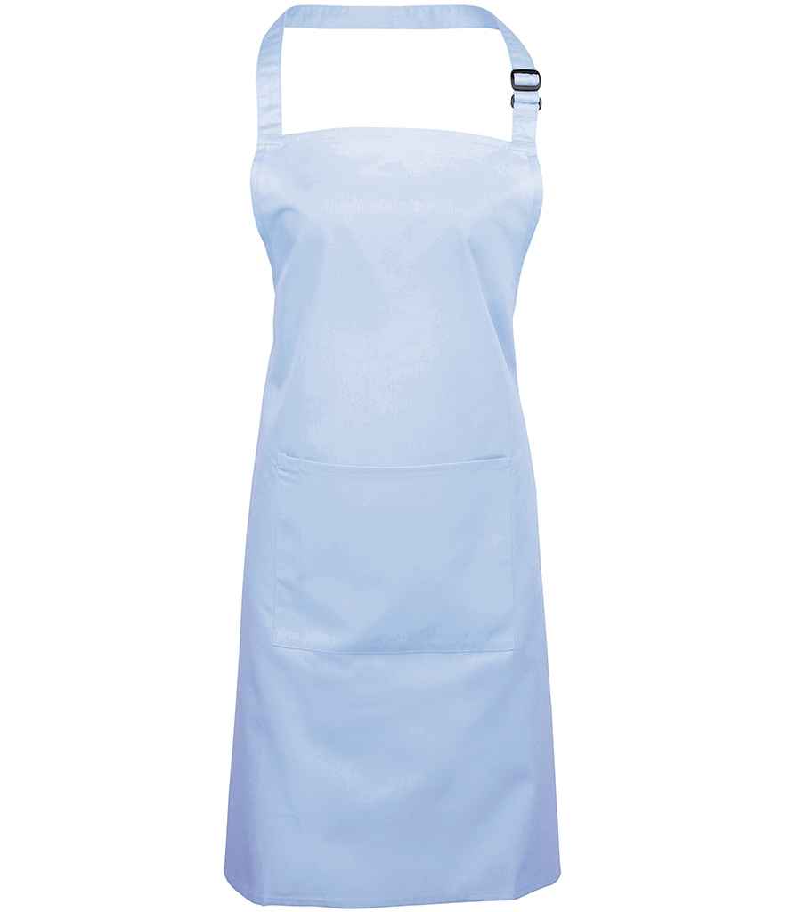 Premier - 'Colours' Bib Apron with Pocket - PR154 LBL ONE