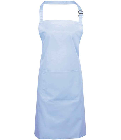 Premier - 'Colours' Bib Apron with Pocket - PR154 LBL ONE