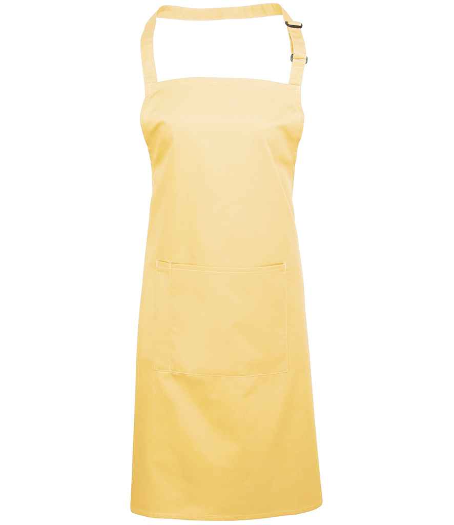 Premier - 'Colours' Bib Apron with Pocket - PR154 APL ONE
