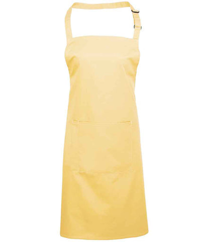Premier - 'Colours' Bib Apron with Pocket - PR154 APL ONE