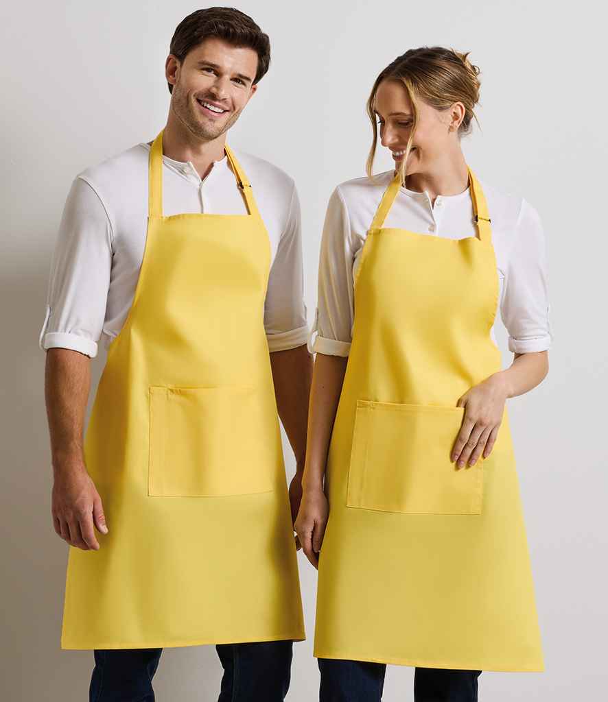 Premier - 'Colours' Bib Apron with Pocket - PR154 LEM ONE