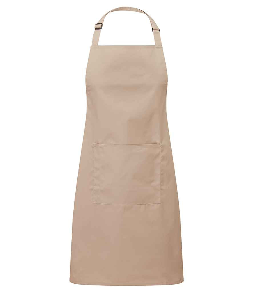 Premier - 'Colours' Bib Apron with Pocket - PR154 LTE ONE