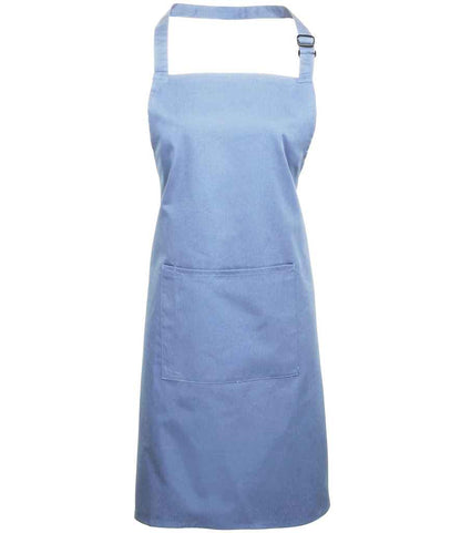 Premier - 'Colours' Bib Apron with Pocket - PR154 MBL ONE