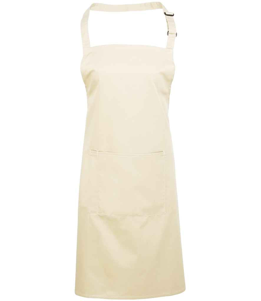 Premier - 'Colours' Bib Apron with Pocket - PR154 APL ONE