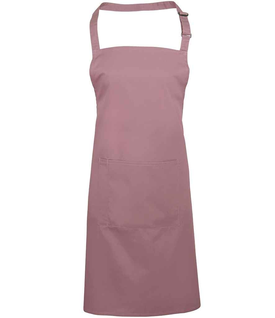 Premier - 'Colours' Bib Apron with Pocket - PR154 ROS ONE