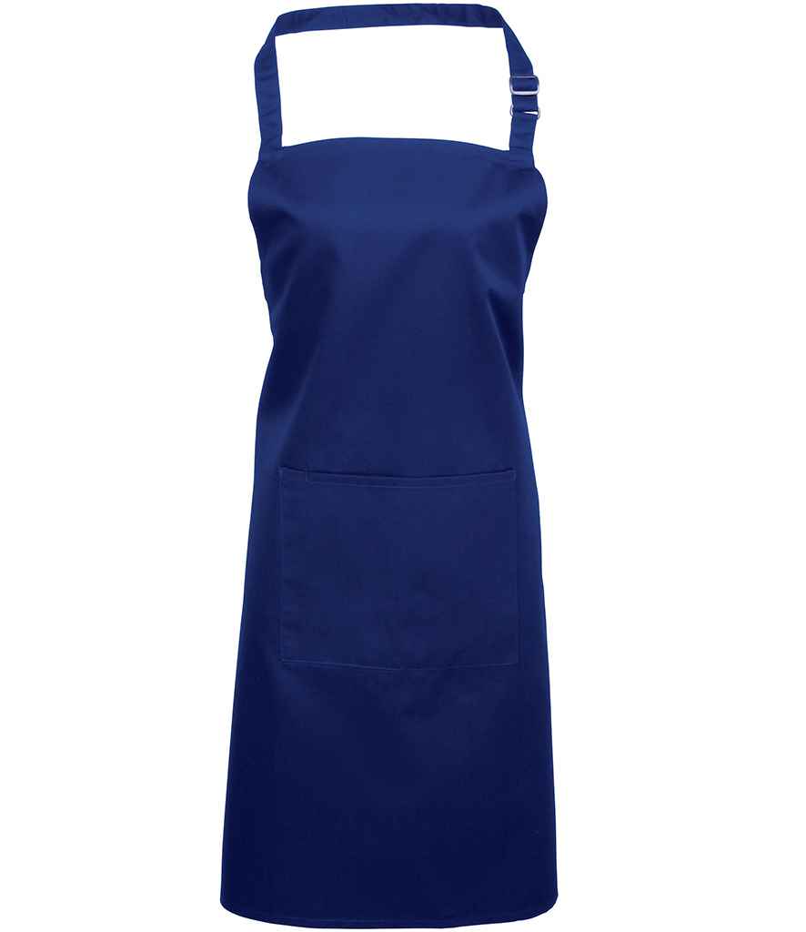 Premier - 'Colours' Bib Apron with Pocket - PR154 APL ONE