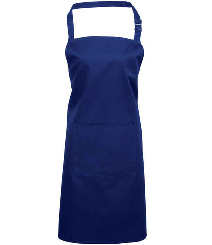 Premier - 'Colours' Bib Apron with Pocket - PR154 APL ONE