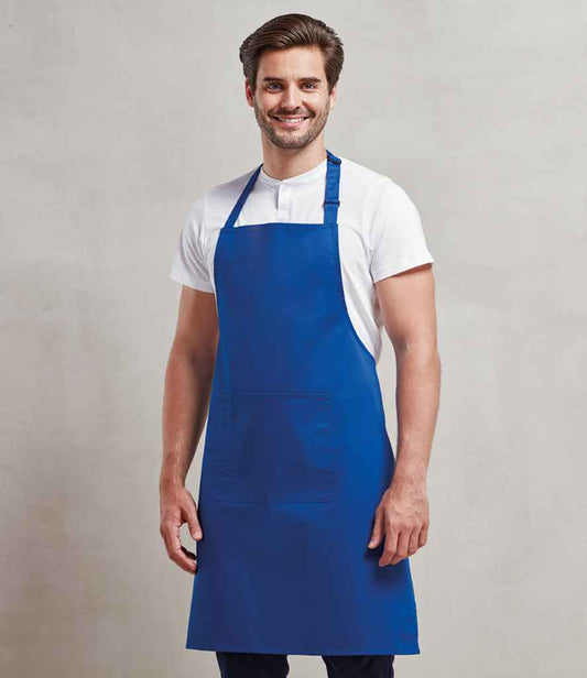 Premier - 'Colours' Bib Apron with Pocket